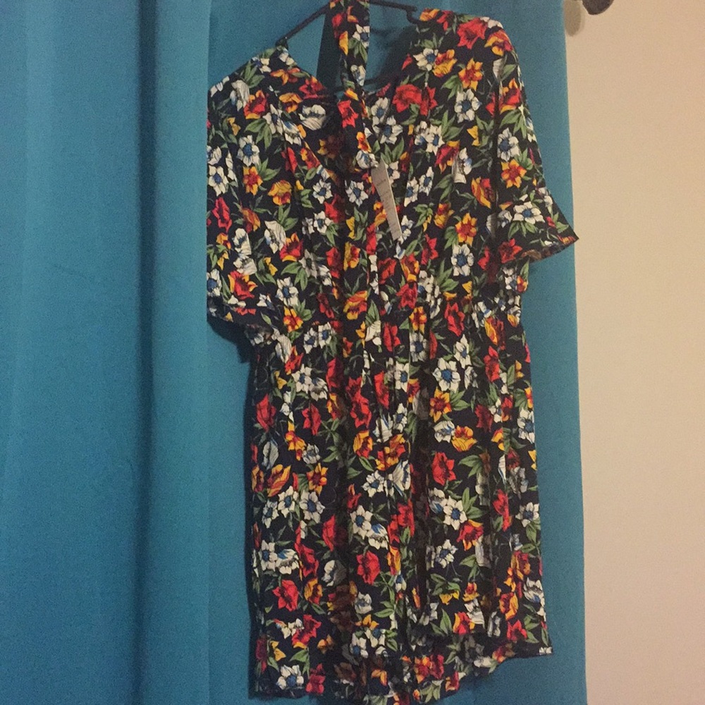 NWT floral shorts Romper